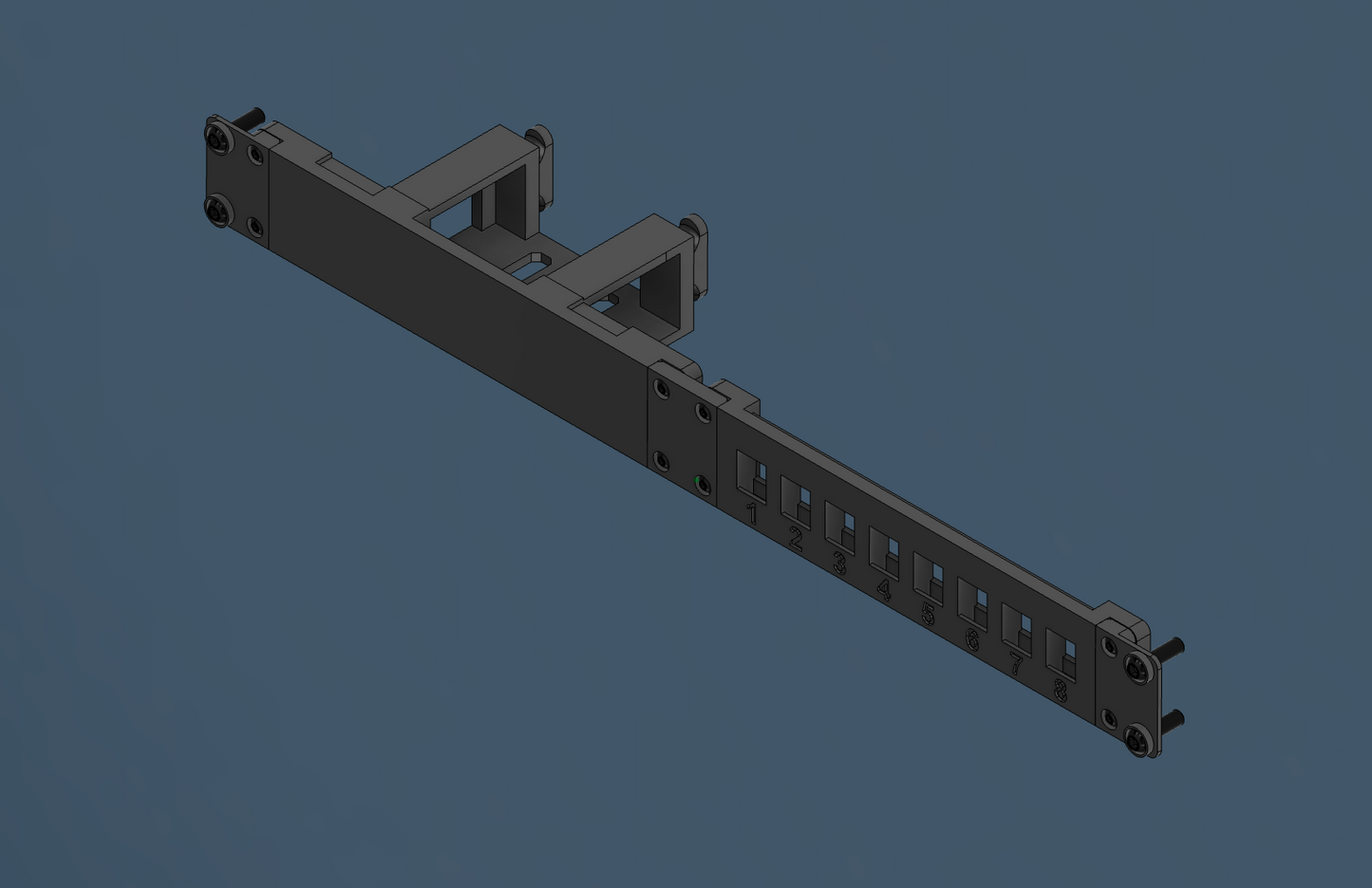 10 Zoll, 19 Zoll Rackmontage Panel 1 HE Netzteilhalter für Netzteil 47,5 x 30 x 123