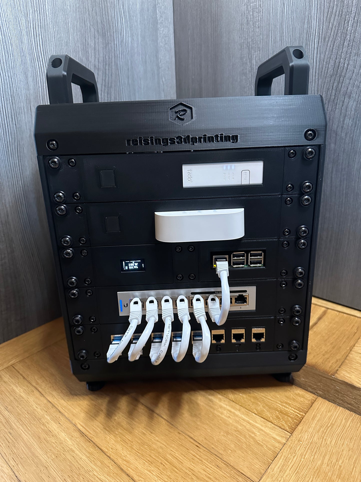 10 Zoll, 19 Zoll Rackmontage Panel 1 HE Unifi Ubiquiti US-8 & US-8-60W Switch