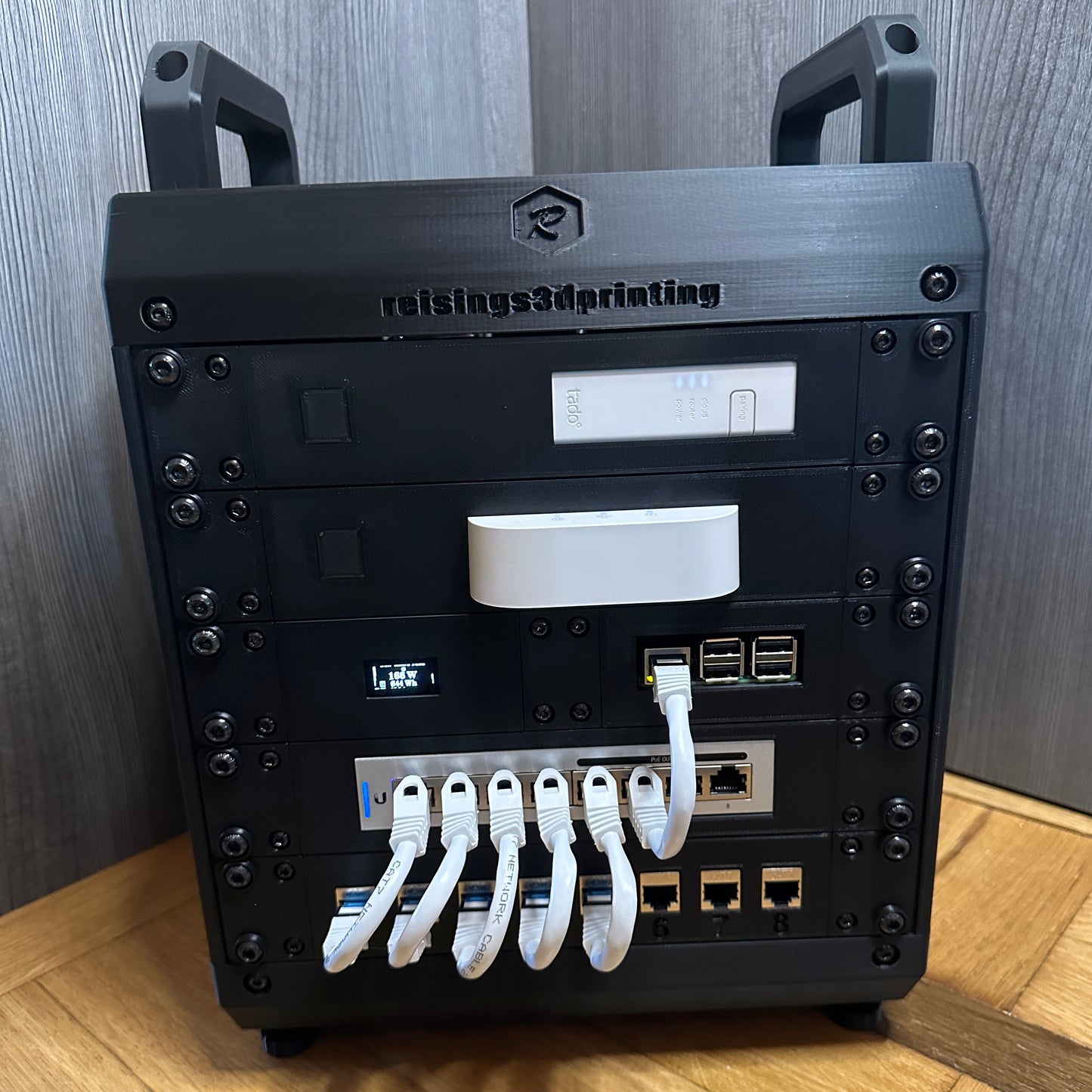 10 Zoll Serverschrank 5HE – Modularer Netzwerkschrank für Smart Home; Netzwerktechnik | Made in Germany