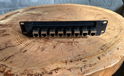10 Zoll, 19 Zoll Rackmontage Panel 1 HE 8 Port RJ45 Durchgangskupplung