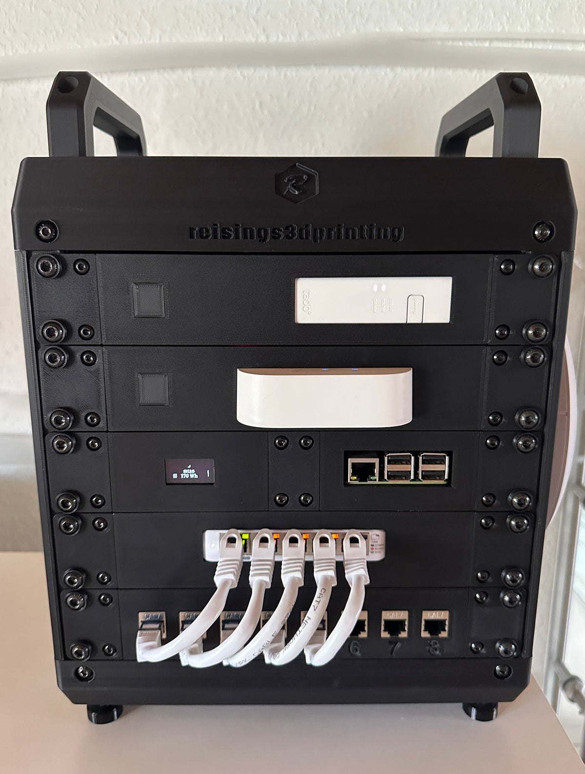 10 Zoll, 19 Zoll Rackmontage Panel 1 HE Ubiquiti UniFi USW-Flex-Mini Switch