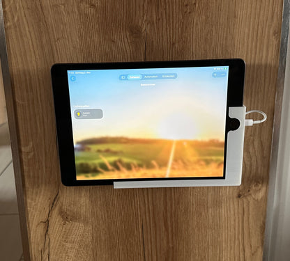Apple iPad 2020 2021 8. 9. Gen 10,2 Zoll Wandhalterung mit Powerbank Fach