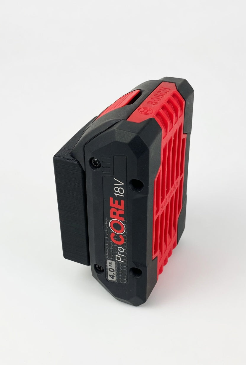 Bosch 18V Akku Halter Pro Core – Gerade & Schräg | Mit & Ohne Verriegelung | Wandhalter